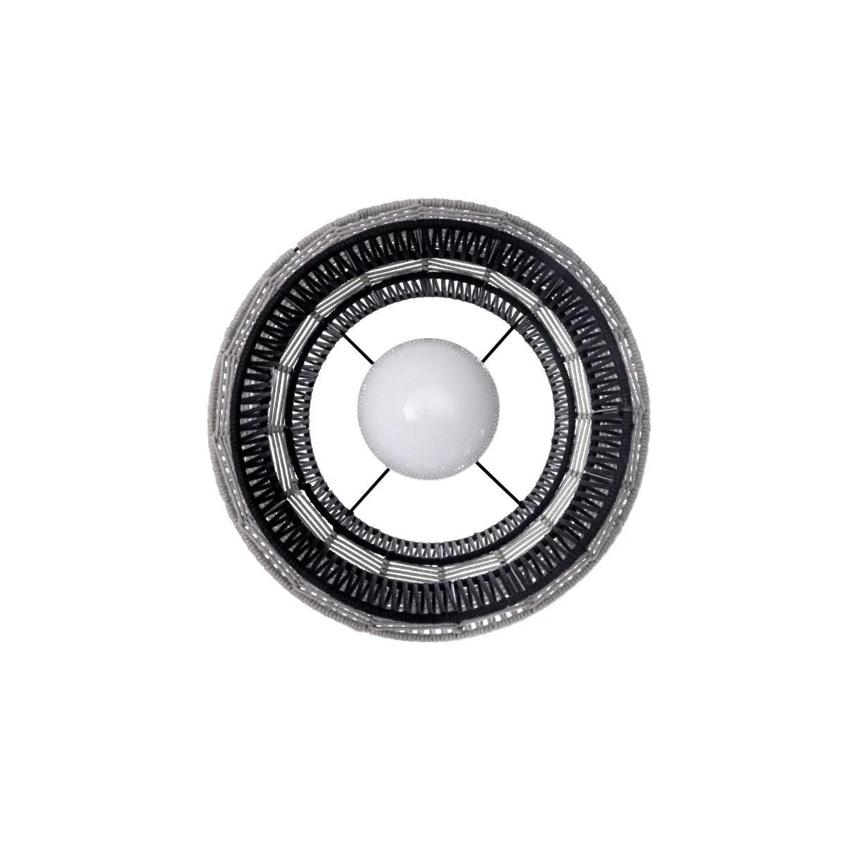 Aden 22 in. Pendant Light black and grey Finish