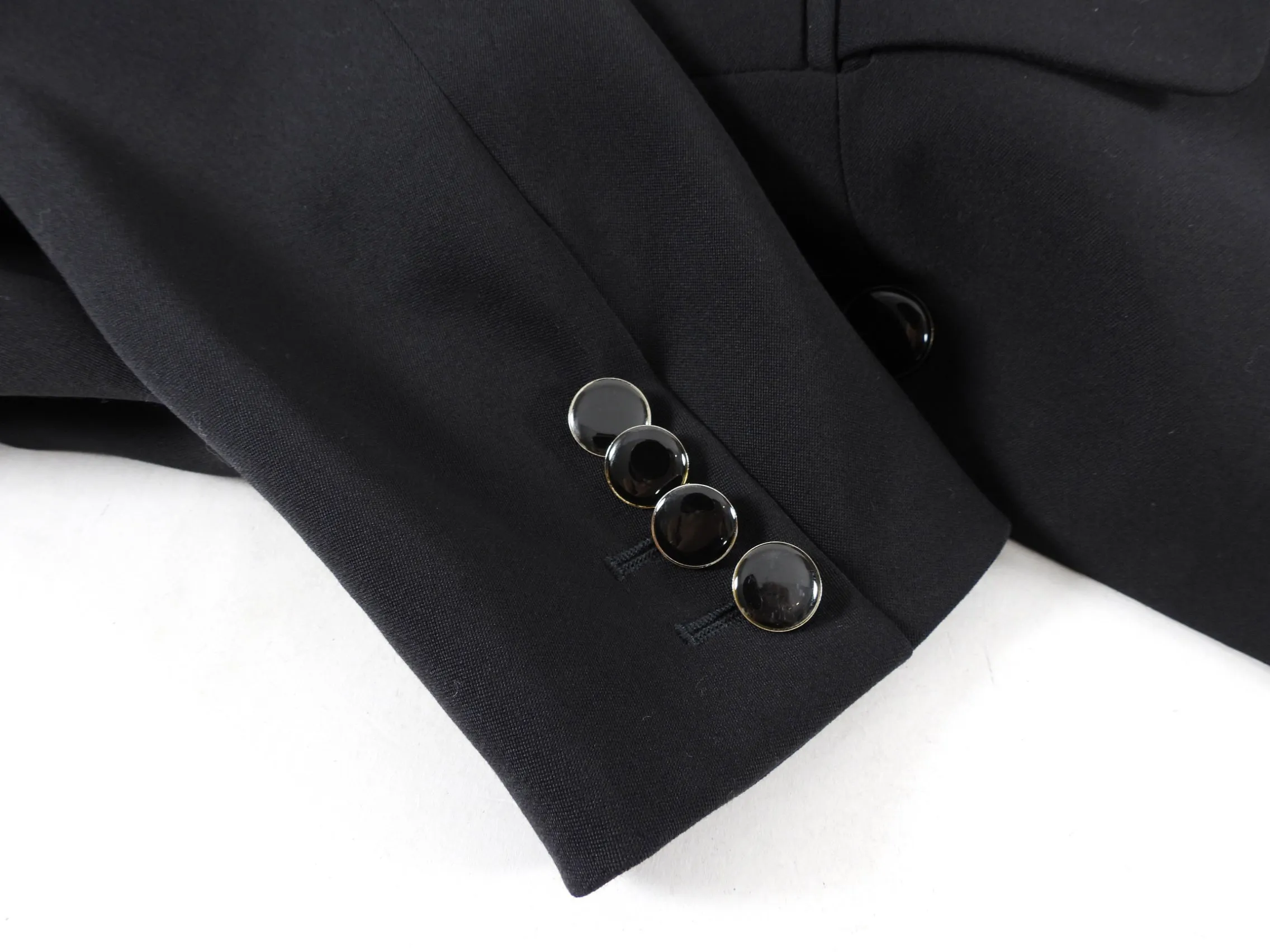 Alexander McQueen Fitted Black Tail Blazer - IT42 / S