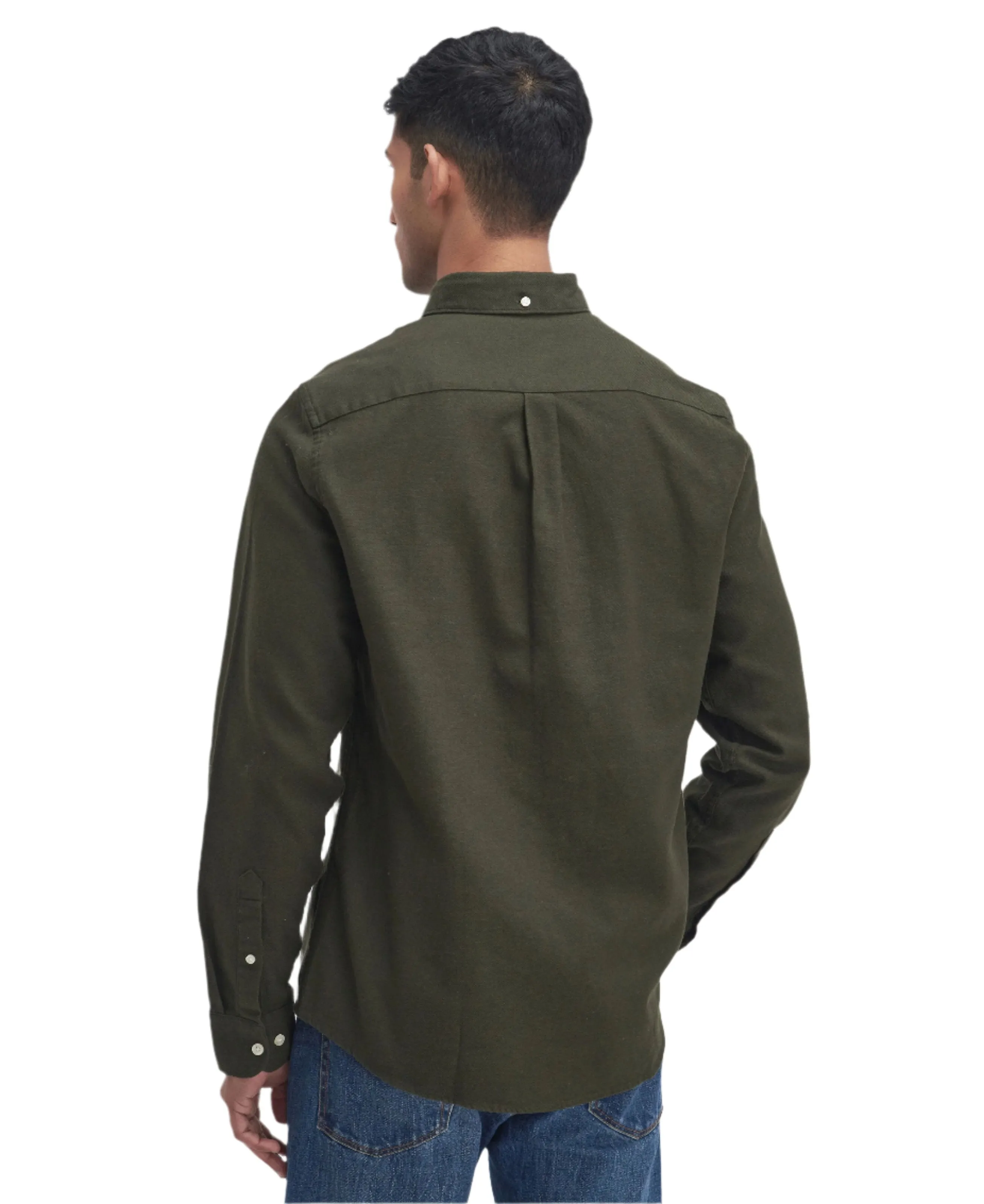 Barbour Mens Twilbridge Tailored Shirt Forest