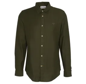 Barbour Mens Twilbridge Tailored Shirt Forest