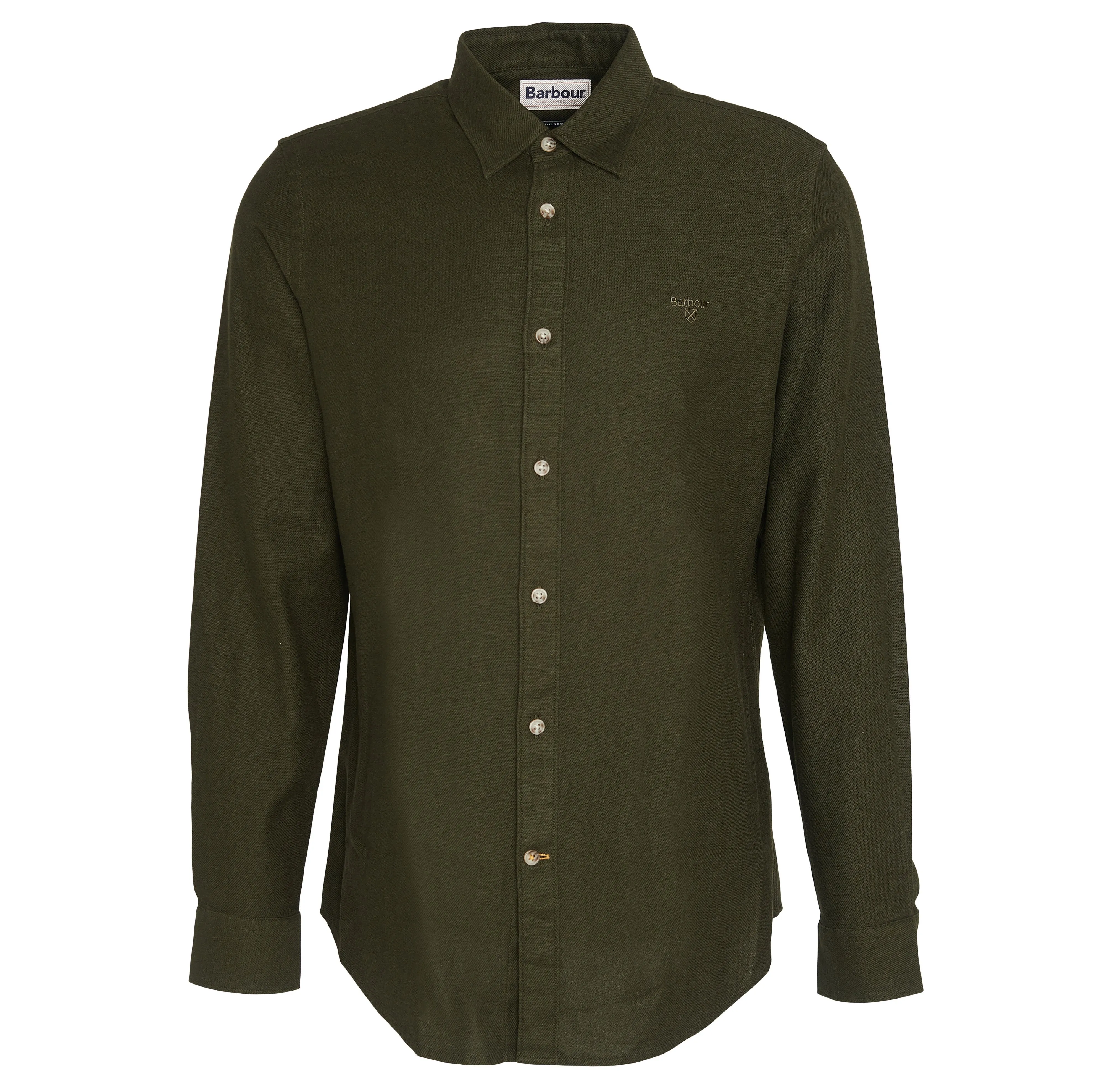 Barbour Mens Twilbridge Tailored Shirt Forest