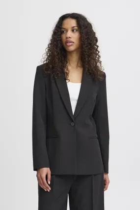 BLACK FITTED OFFICE BLAZER