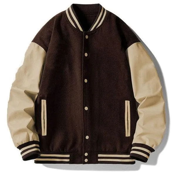 Blank Men's Letterman Varsity Jacket