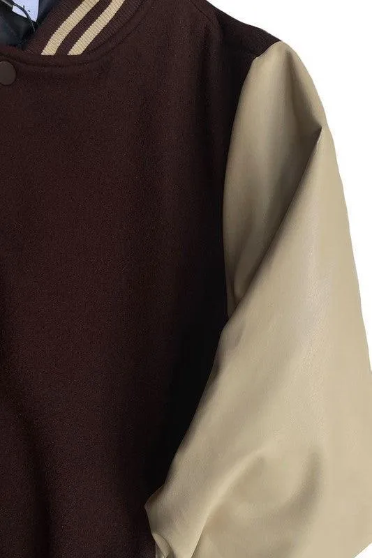 Blank Men's Letterman Varsity Jacket