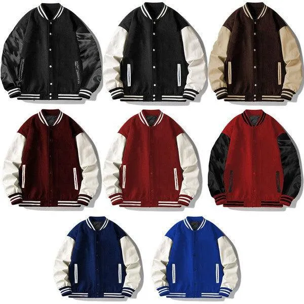 Blank Men's Letterman Varsity Jacket