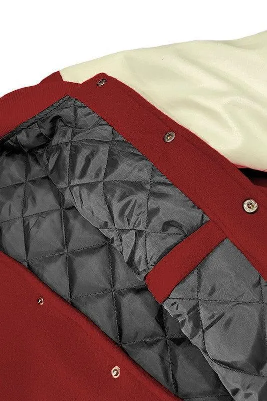 Blank Men's Letterman Varsity Jacket