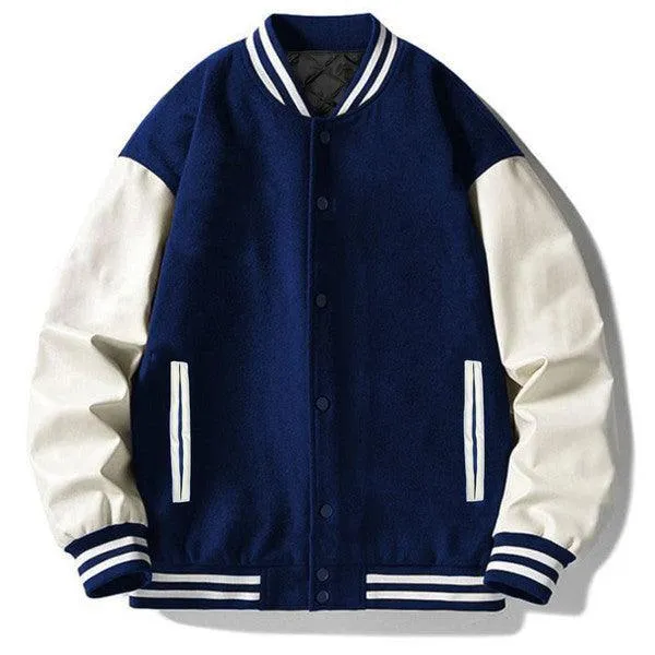 Blank Men's Letterman Varsity Jacket