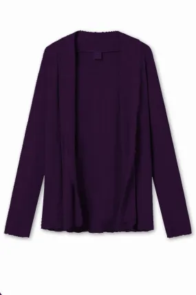 Blusbar Short Cardigan Aubergine