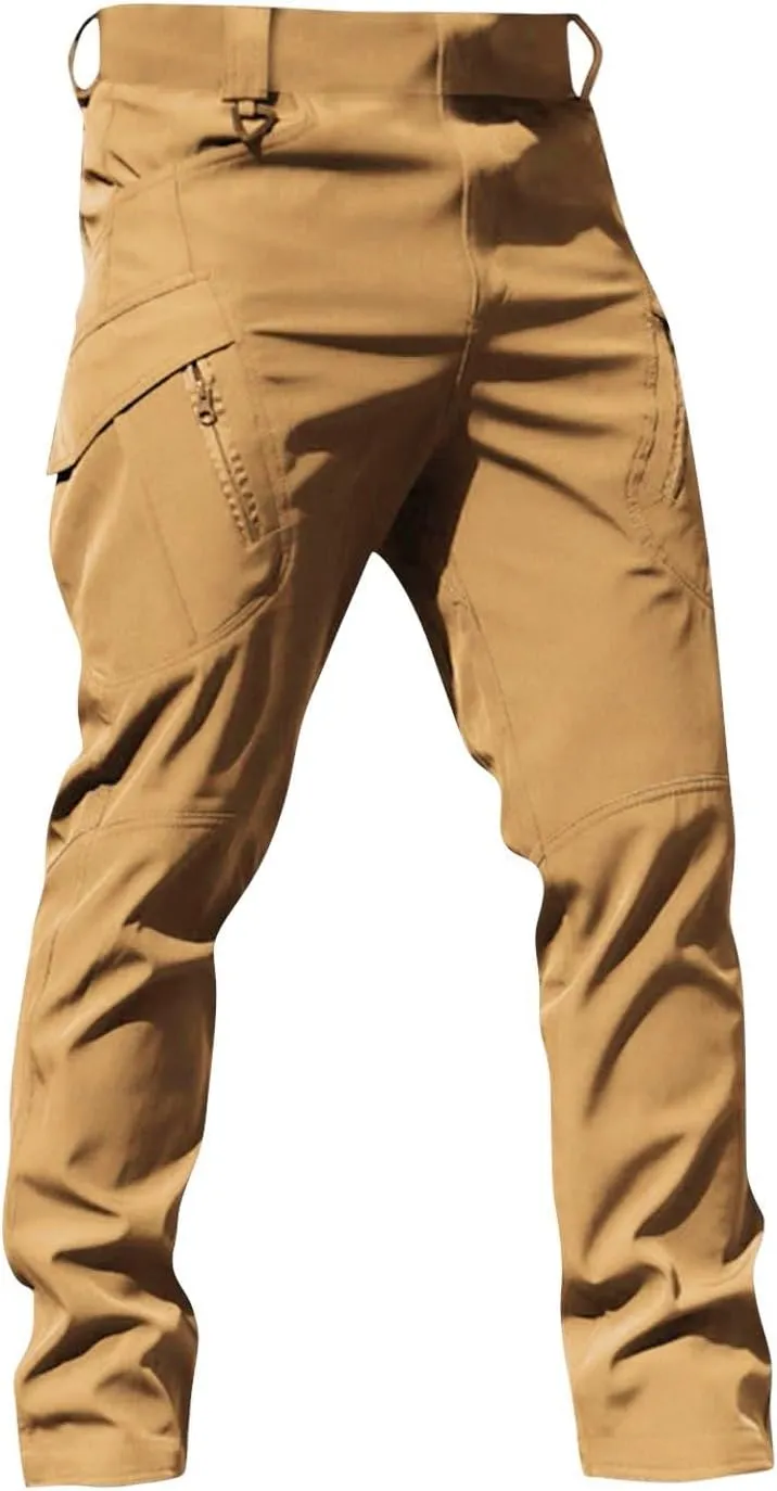 Cargo Pants for Men, Multi-Functional Pocket Relaxed Fit Outdoor Long Pants