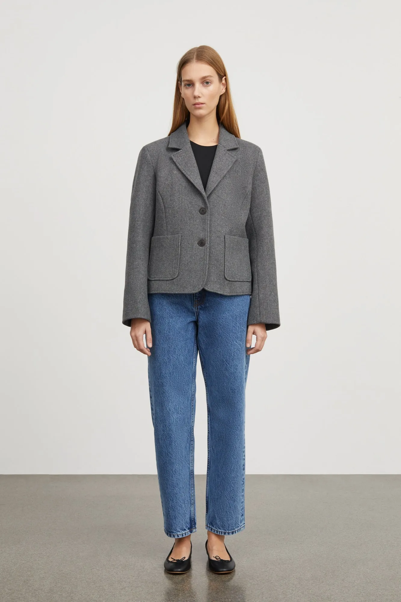 Claire blazer - Grey structure