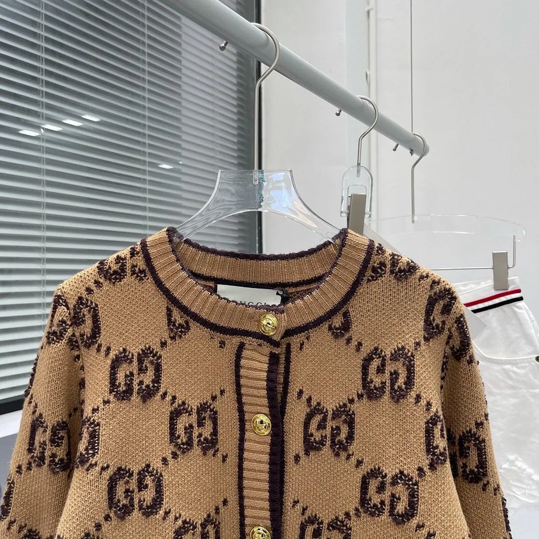 CLTH303 Chunky Wool Bicolor Cardigan / Size:S/M/L
