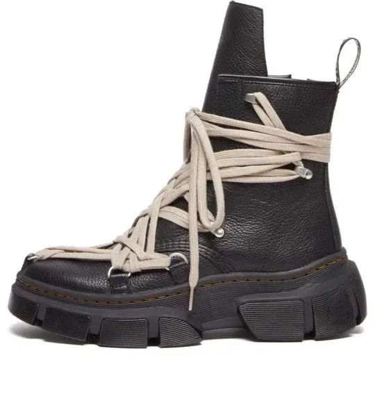 Dr. Martens 1460 DMXL Mega Lace Boot Rick Owens Black