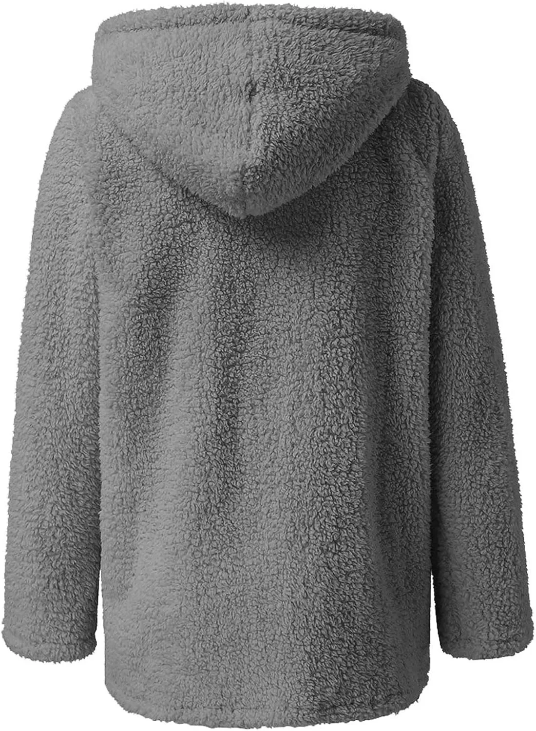 Faux Fleece Lined Wool for Women Fall Winter Long Sleeve Warm Fuzzy Hooded Cardigan Jackets Hoods Coats Women 2025