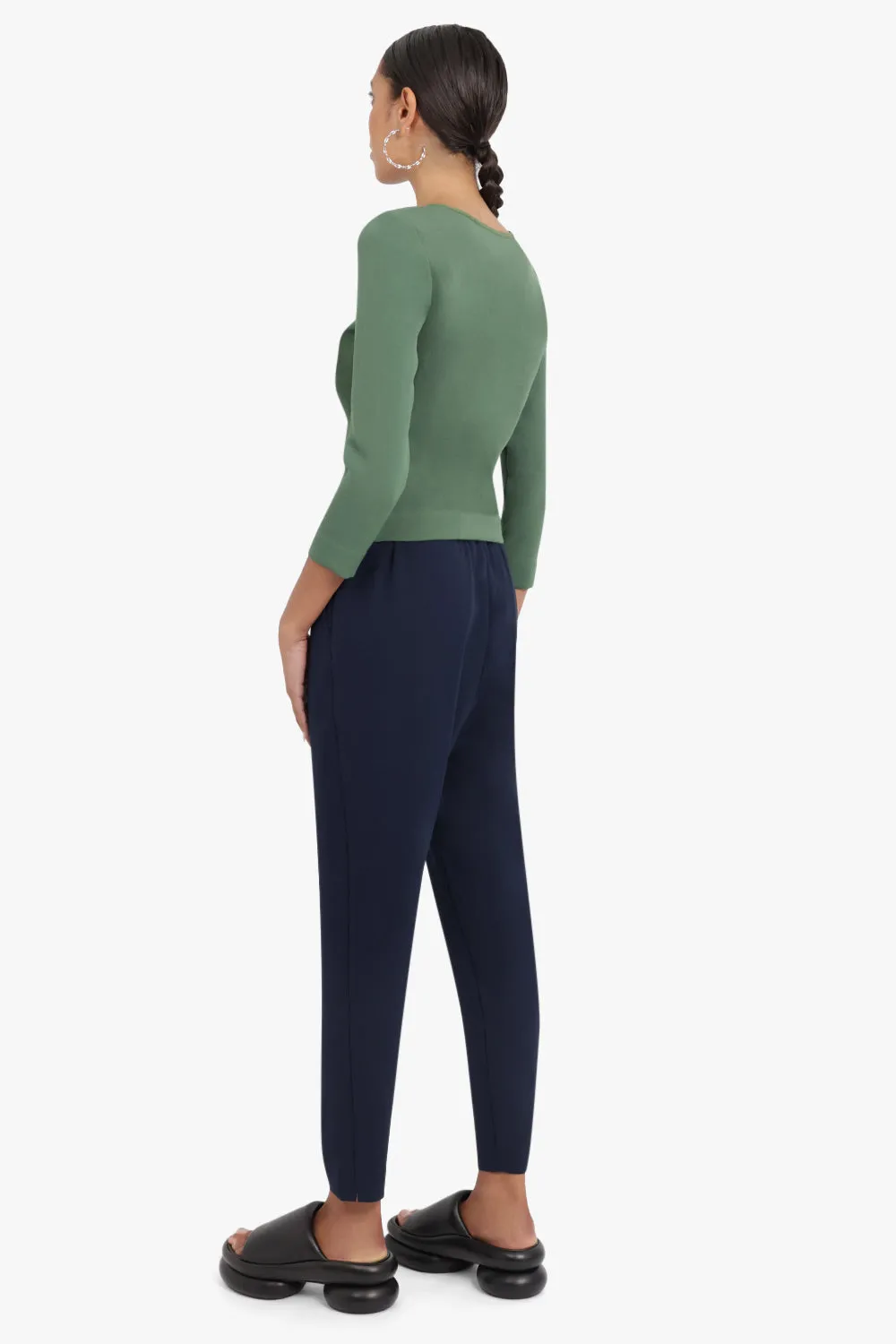 FLUID RELAXED SLIM LEG PANTS NAVY