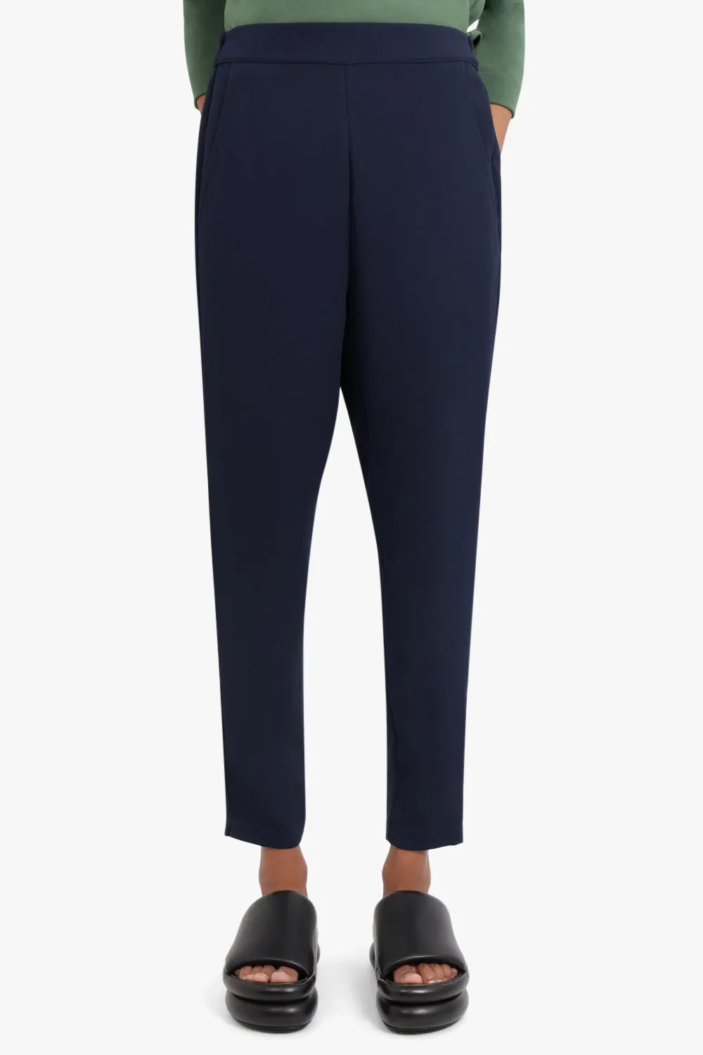 FLUID RELAXED SLIM LEG PANTS NAVY