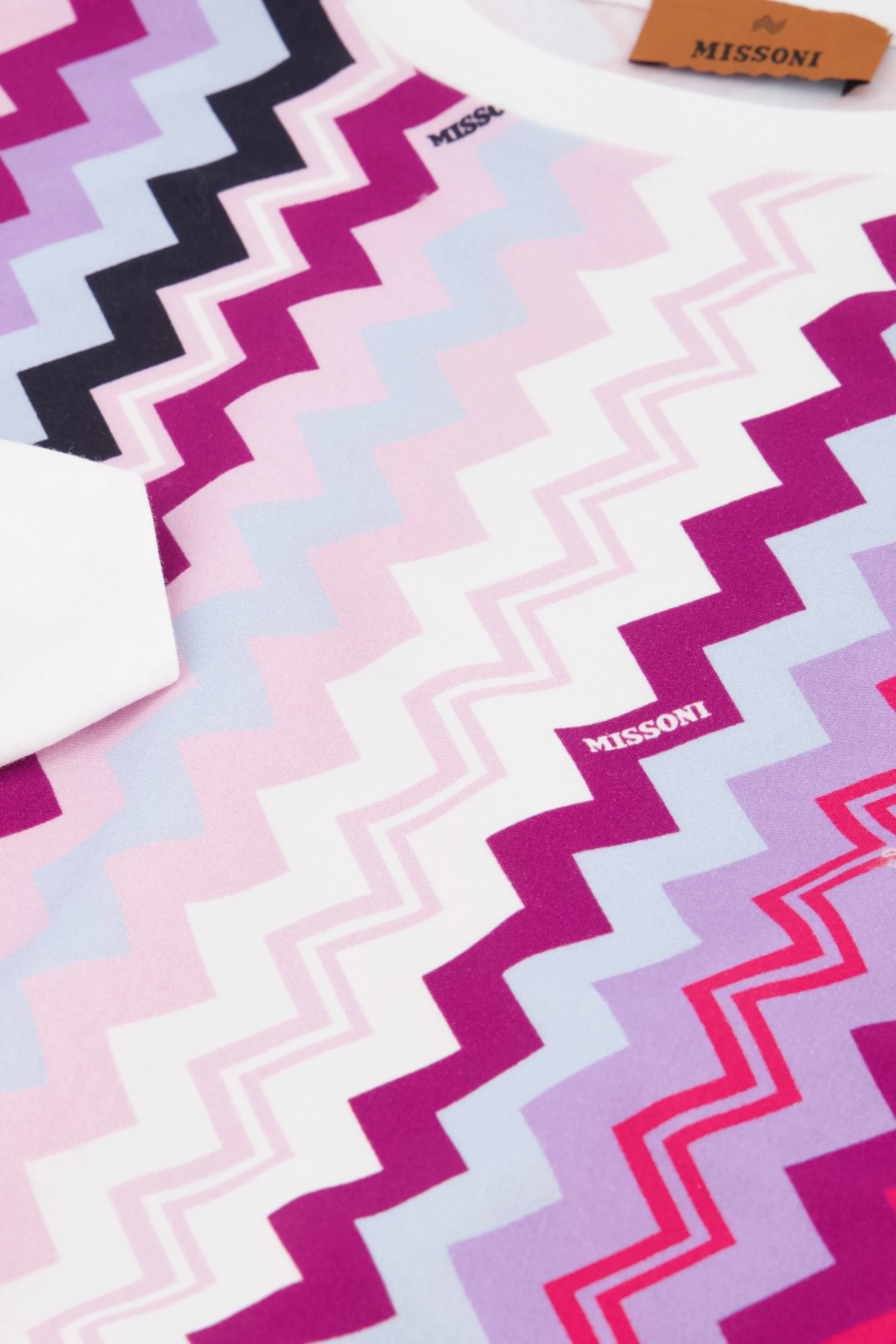 Girls Missoni Pink Patterned Jersey Dress