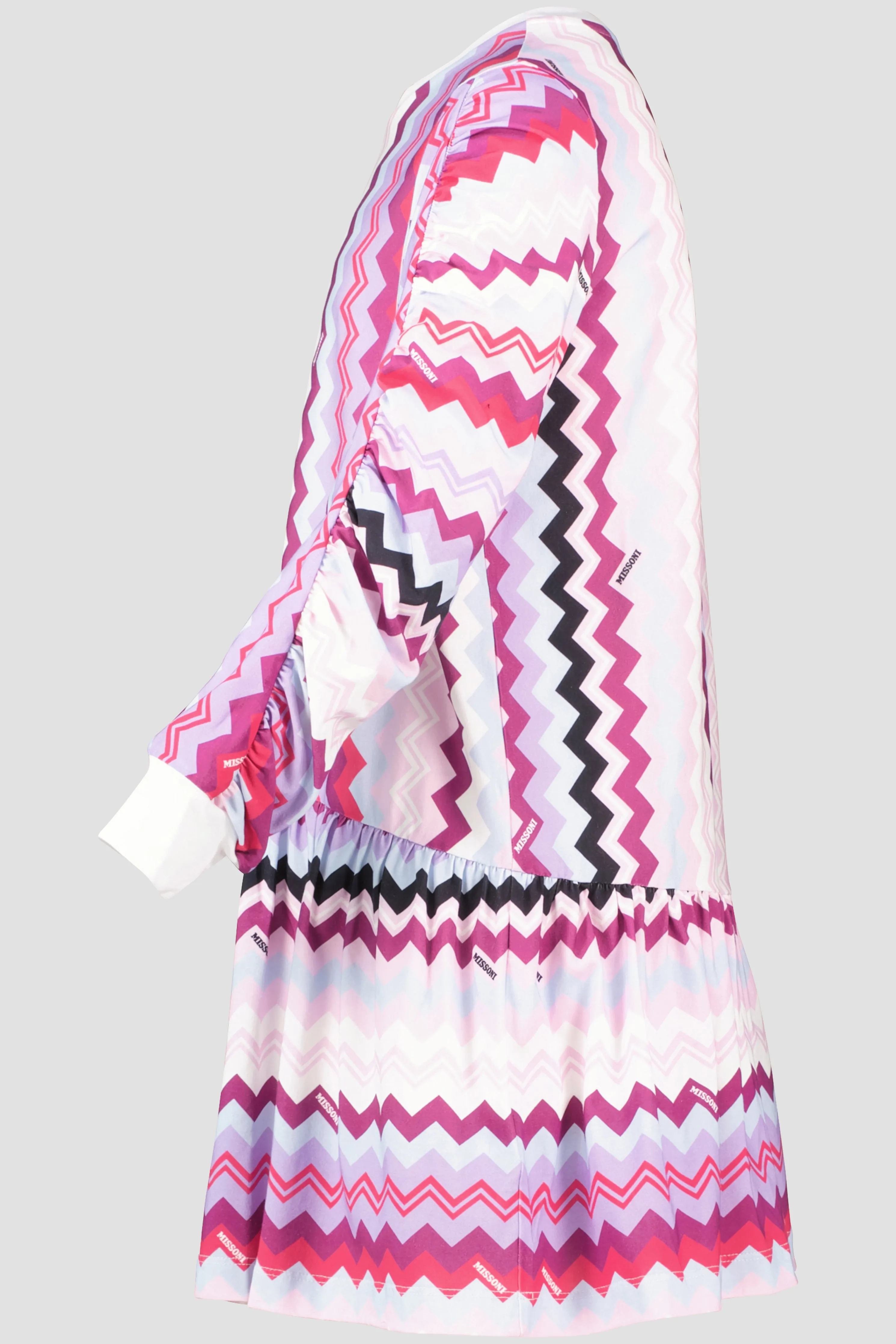 Girls Missoni Pink Patterned Jersey Dress