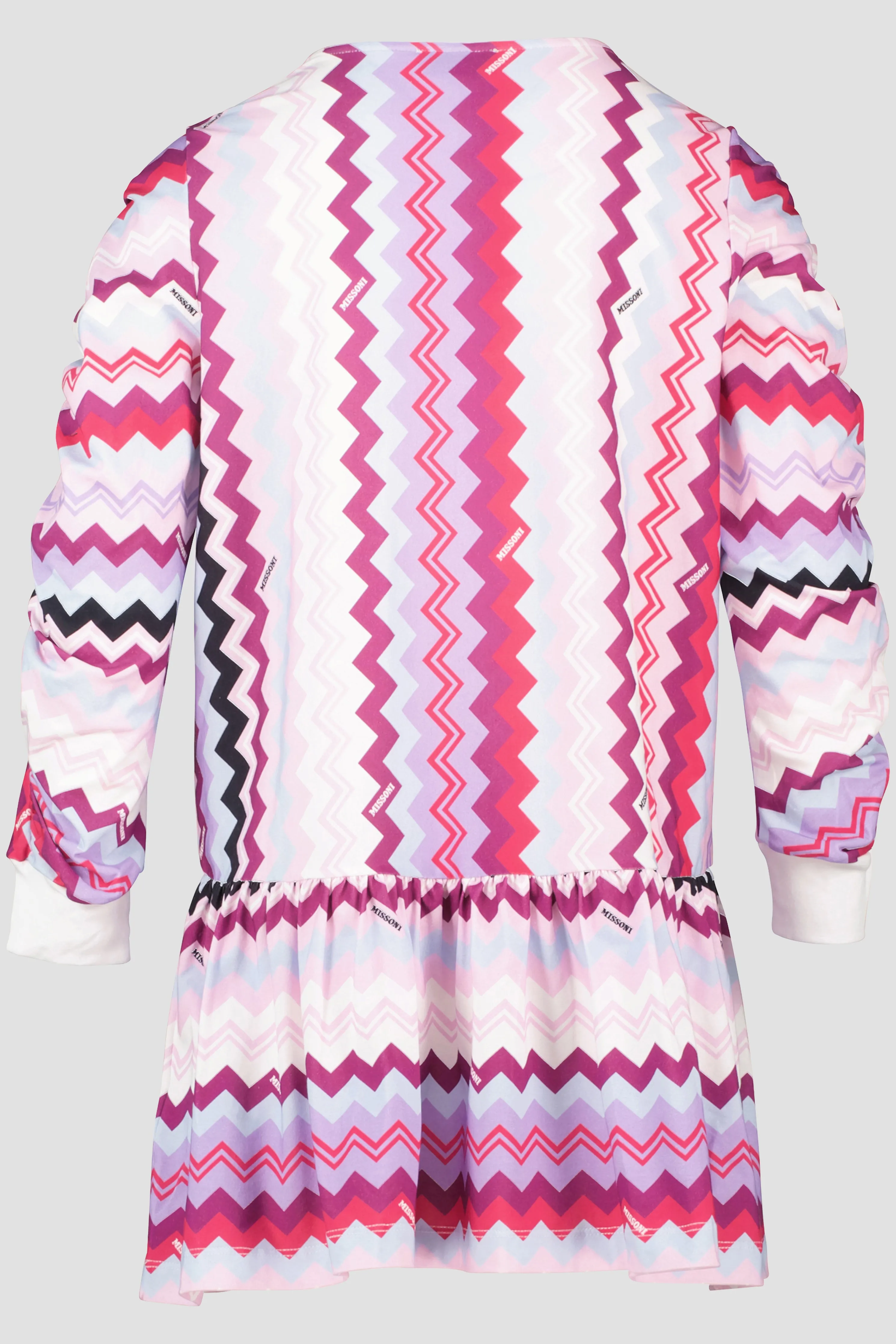 Girls Missoni Pink Patterned Jersey Dress