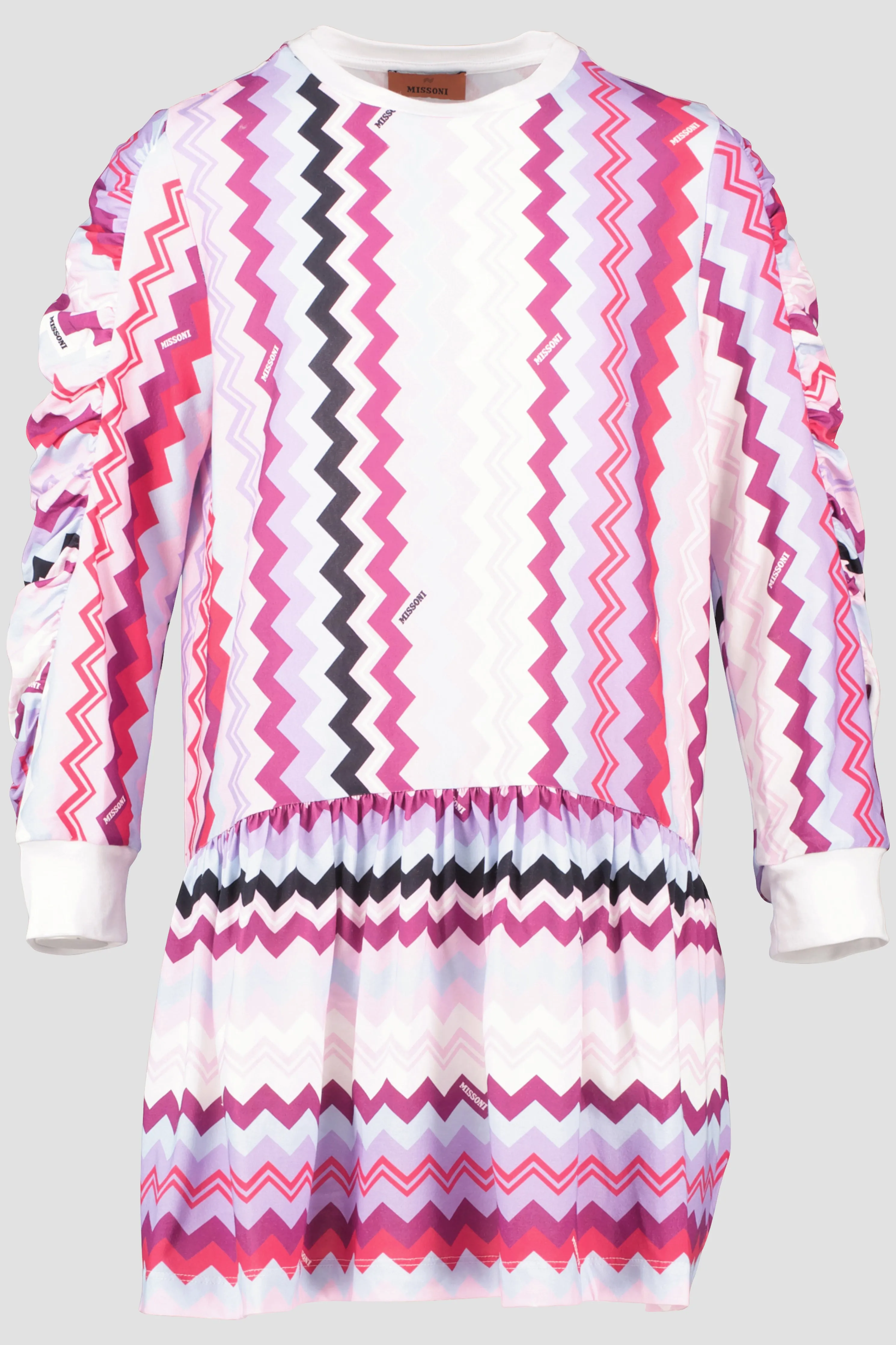 Girls Missoni Pink Patterned Jersey Dress