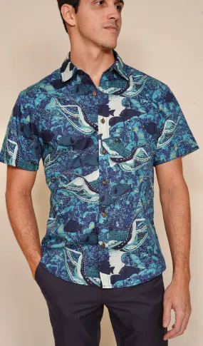 Hidden He‘e Tailored Aloha Shirt