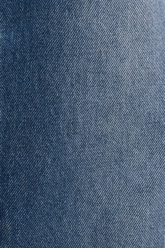 High Waist Cuffed Denim Jeans