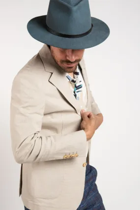 Houndstooth Blazer - Tan