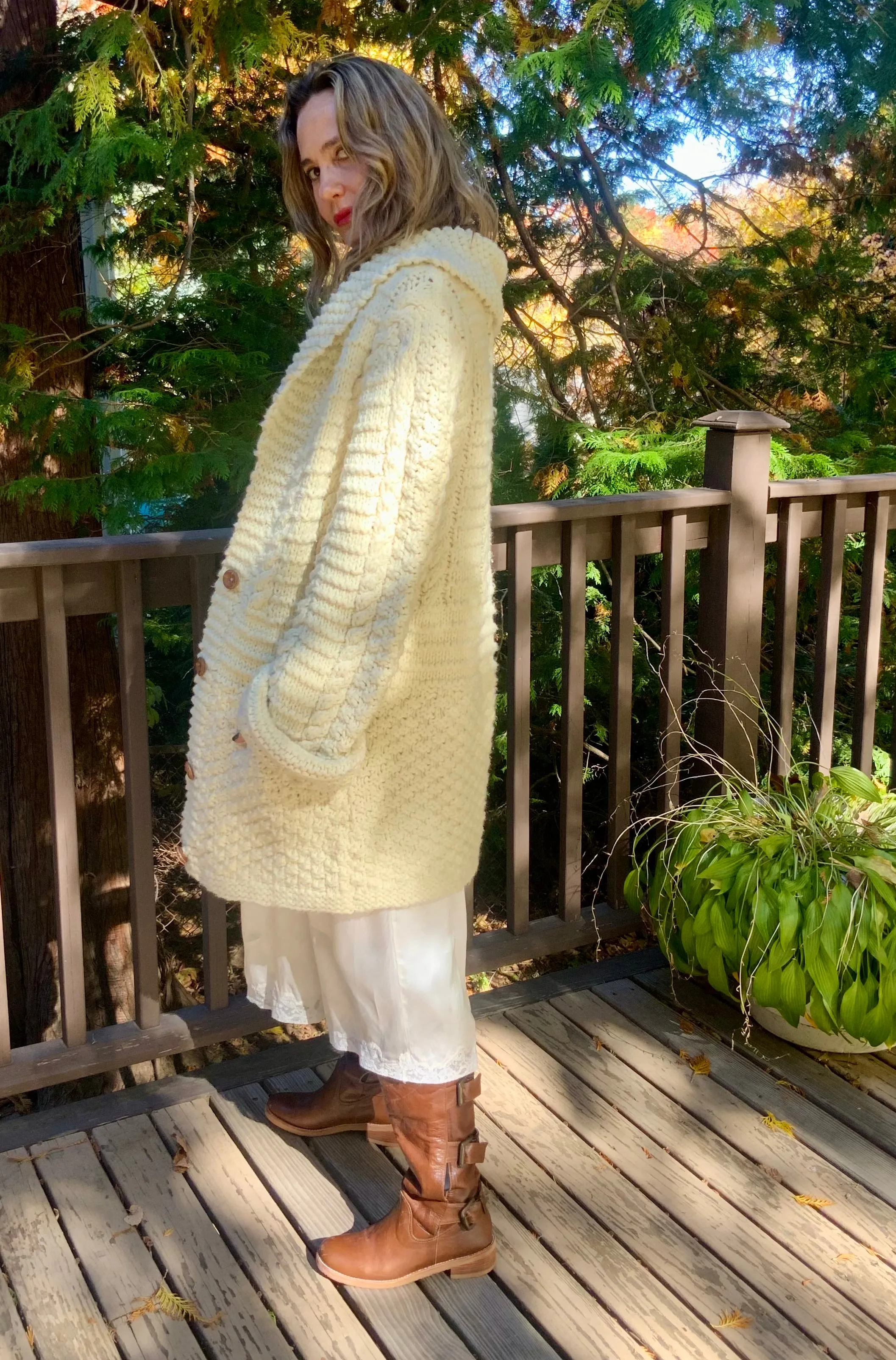 Irish Wool Cardigan - 70s
