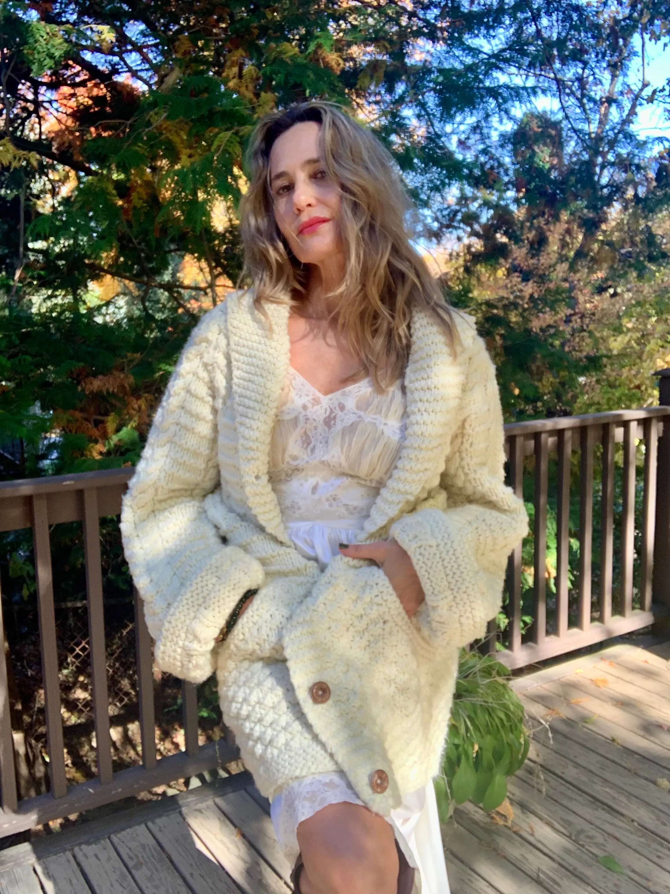 Irish Wool Cardigan - 70s