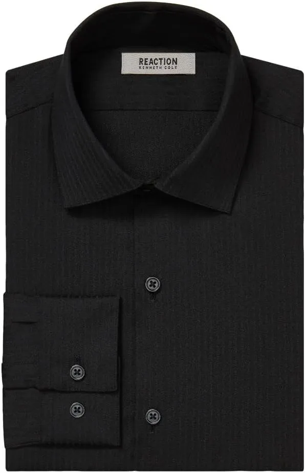 Kenneth Cole REACTION Men's Dress Shirt Slim Fit Techni-Cole Stretch