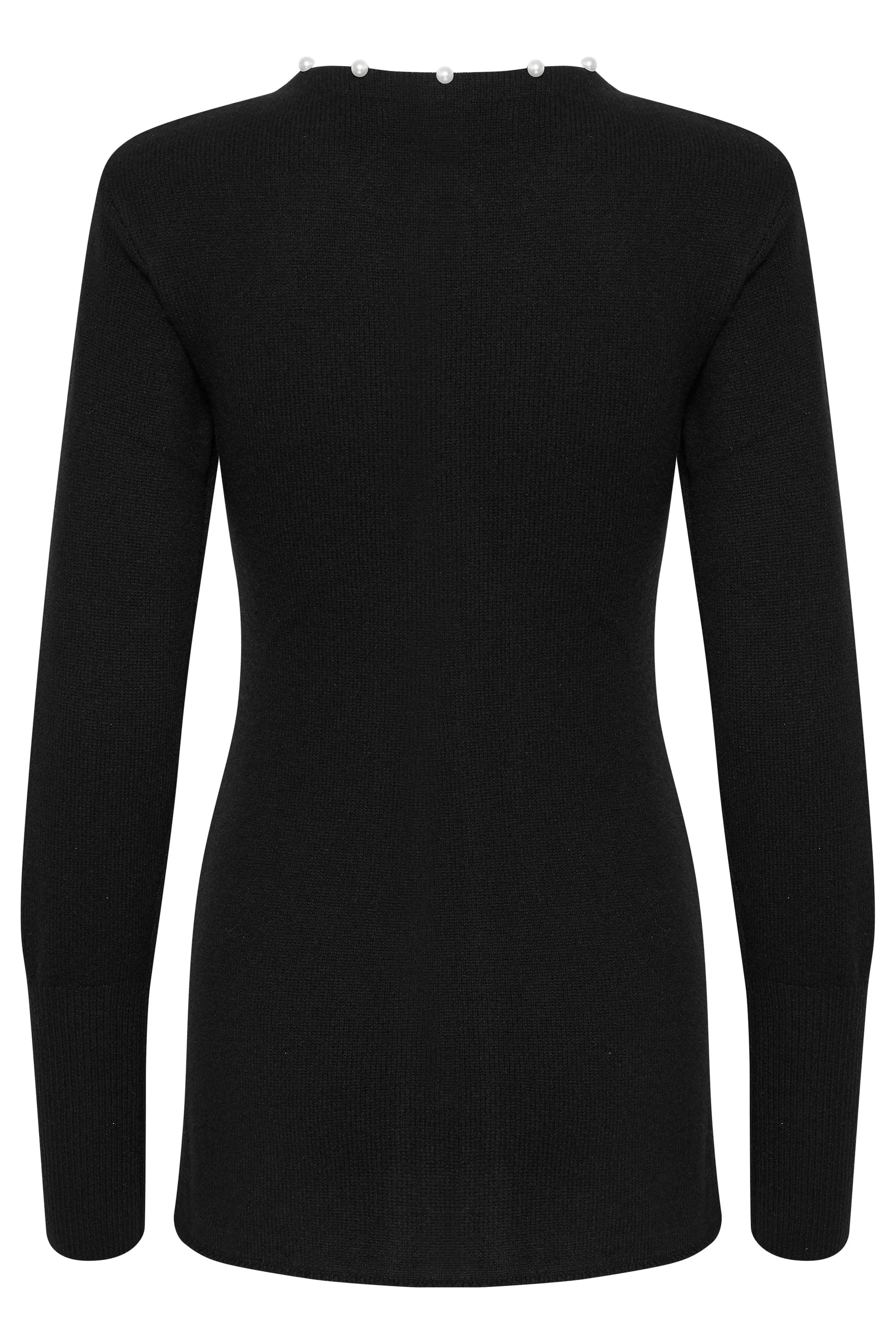 ManziGZ Wool Pearly Cardigan - Black