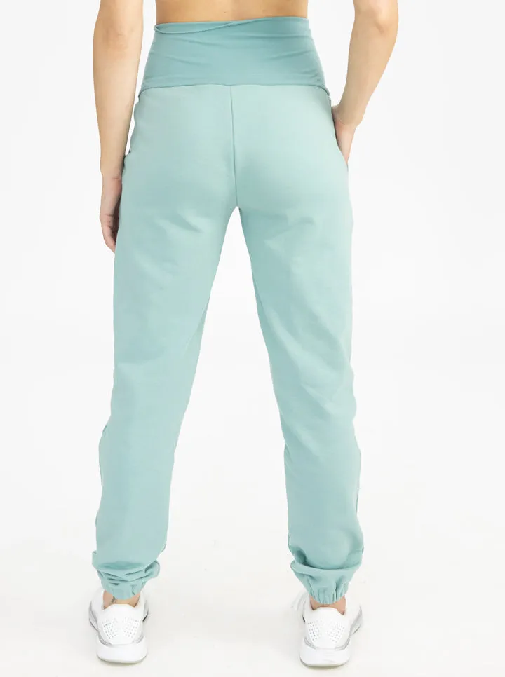 Maternity Sweatpants in Sage Green