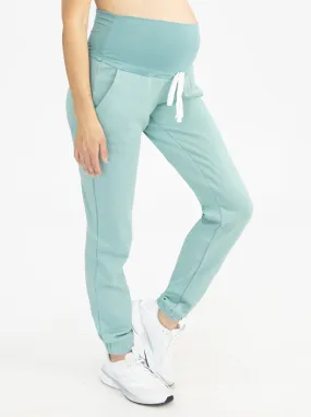 Maternity Sweatpants in Sage Green