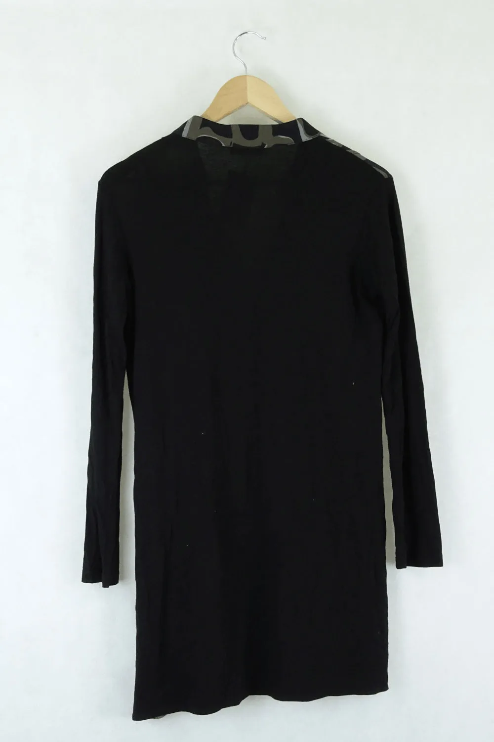 Mela Purdie Black Patterned Short Dress Small