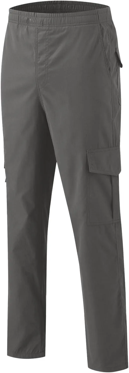 Men's Cargo Pants Jogger Hiking Sweatpants Casual Athletic Outdoor Cotton Trousers Relaxed Fit with Pockets
