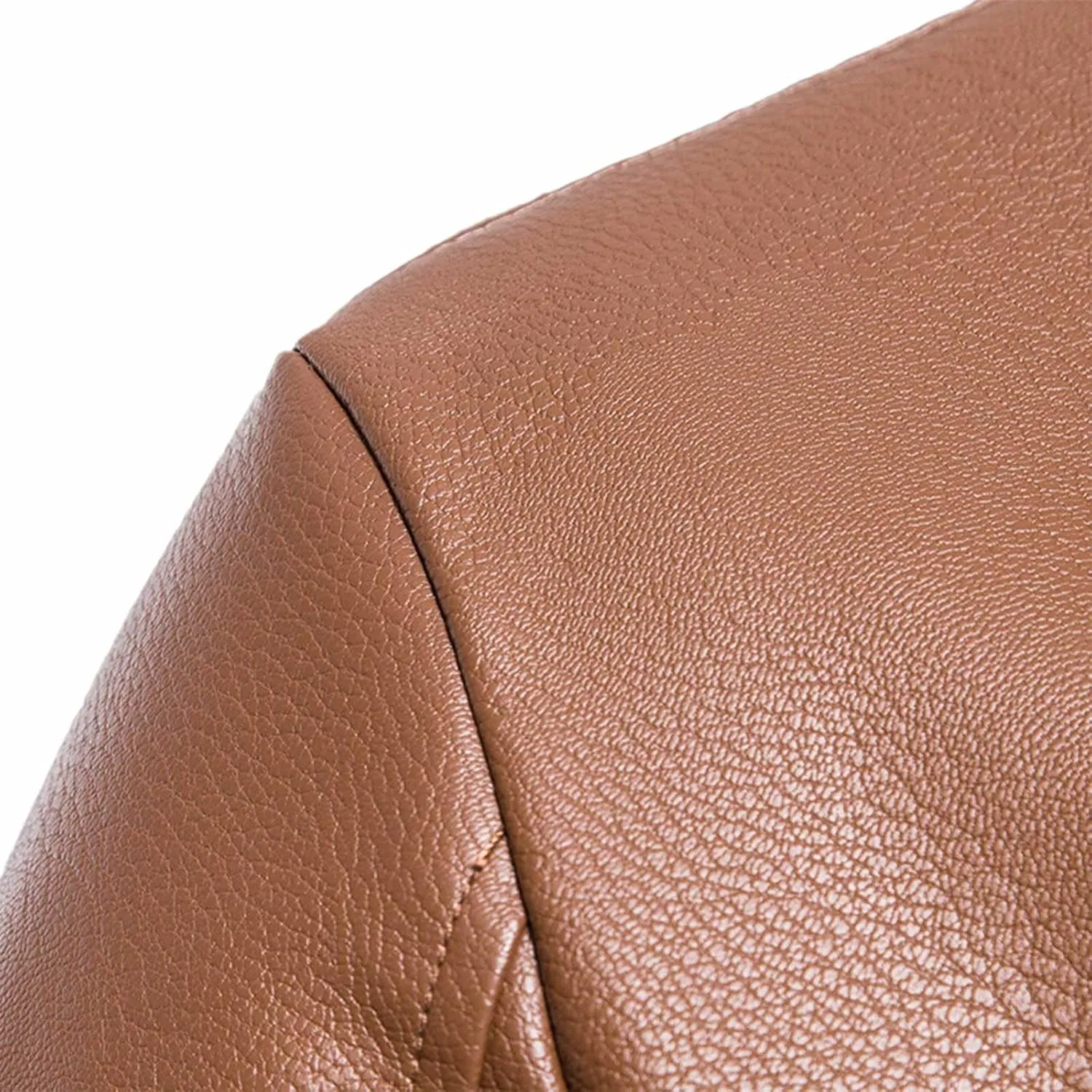 Men’s Faux Fleece Lined Leather Jackets Bomber Jacket Stylish Winter Coat Zip Up Sherpa Jacket