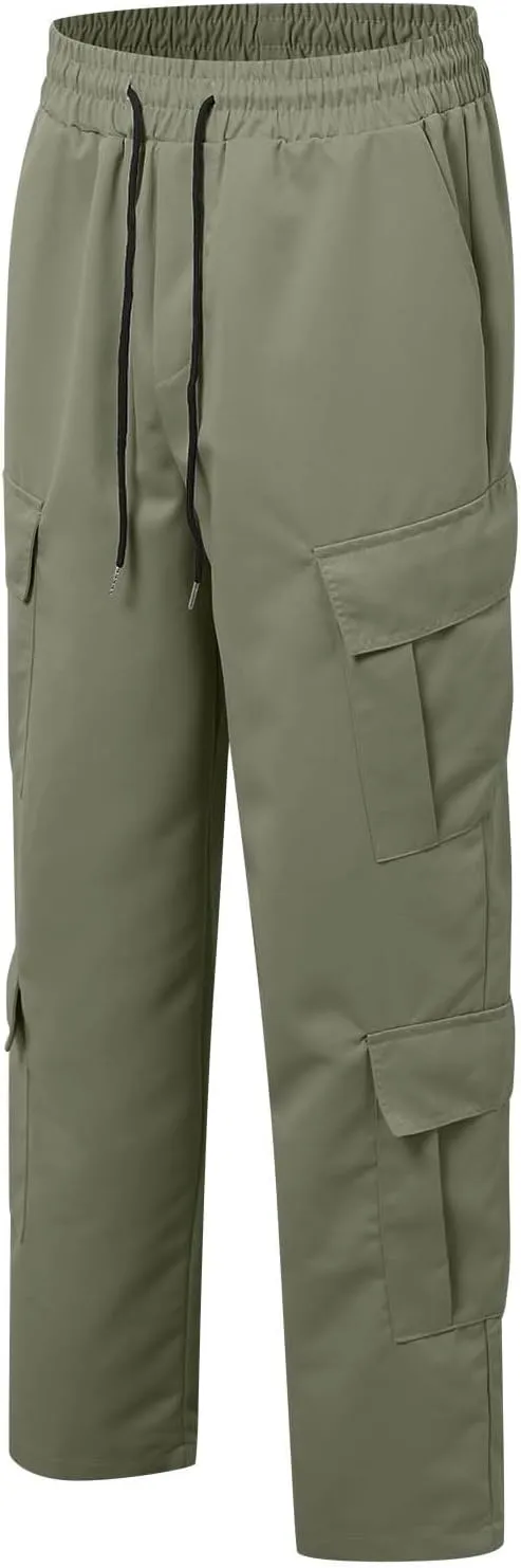 Men's Military Cargo Tactical Pants Lightweight Cotton Stretchy Trousers Outdoor Work Combat Outdoor Hiking Pants