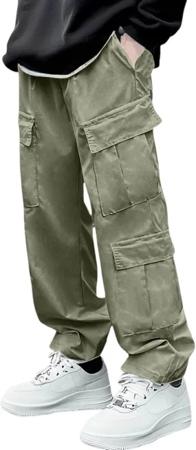 Men's Military Cargo Tactical Pants Lightweight Cotton Stretchy Trousers Outdoor Work Combat Outdoor Hiking Pants