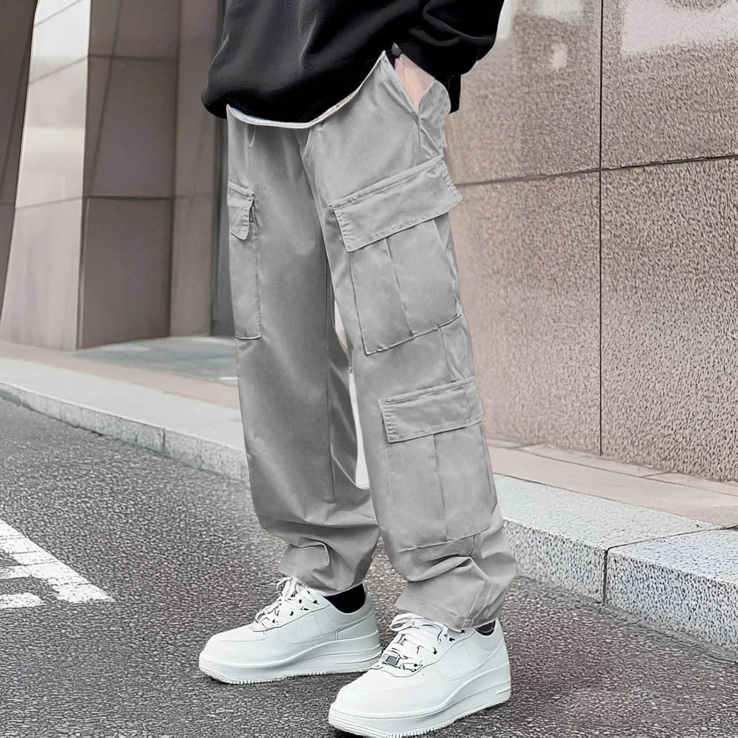 Men's Military Cargo Tactical Pants Lightweight Cotton Stretchy Trousers Outdoor Work Combat Outdoor Hiking Pants