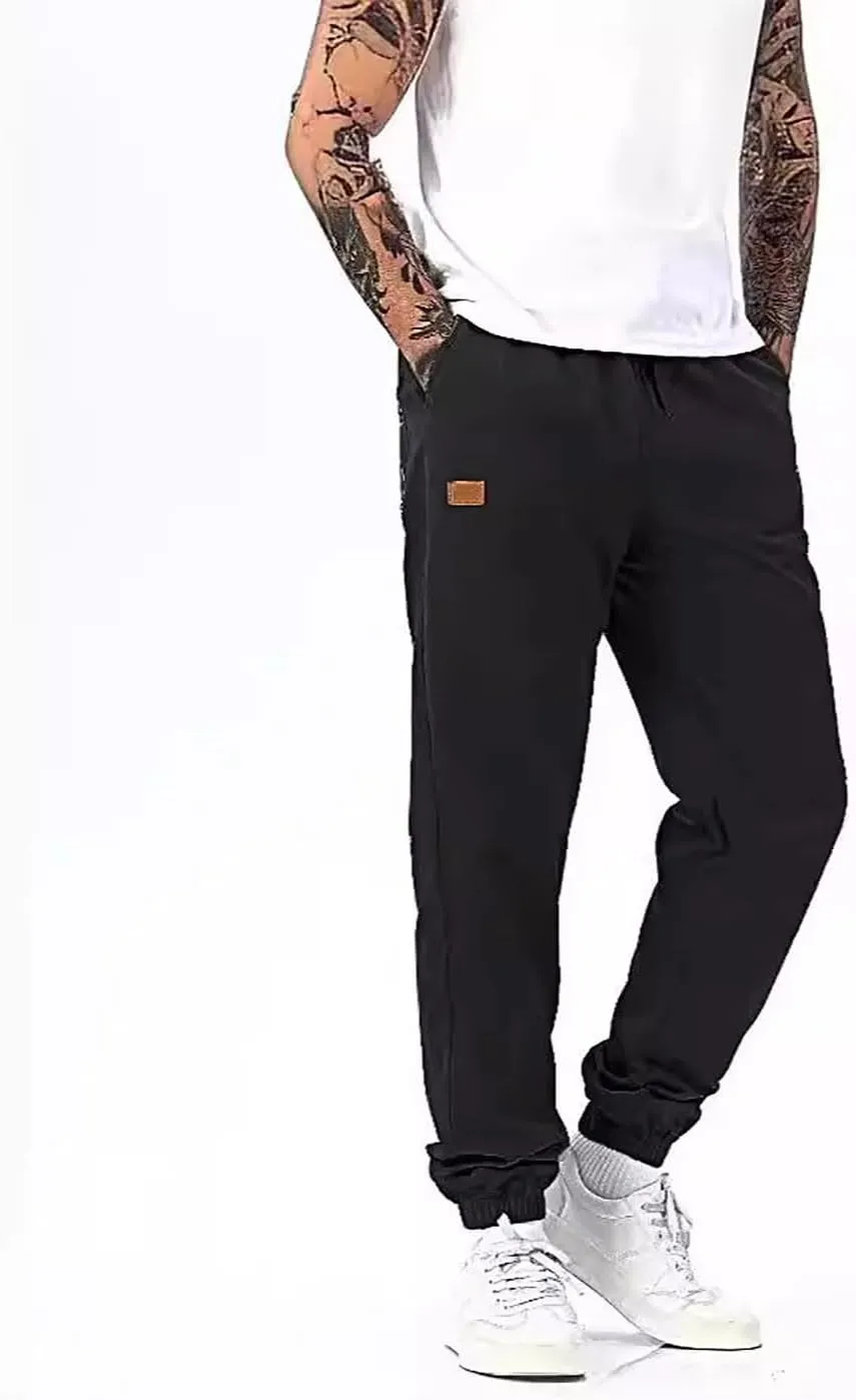 Men's Pants with Multi Pockets Drawstring Tactical Joggers Relaxed Fit Hiking Stretch Casual Sweatpants Cargo Workout
