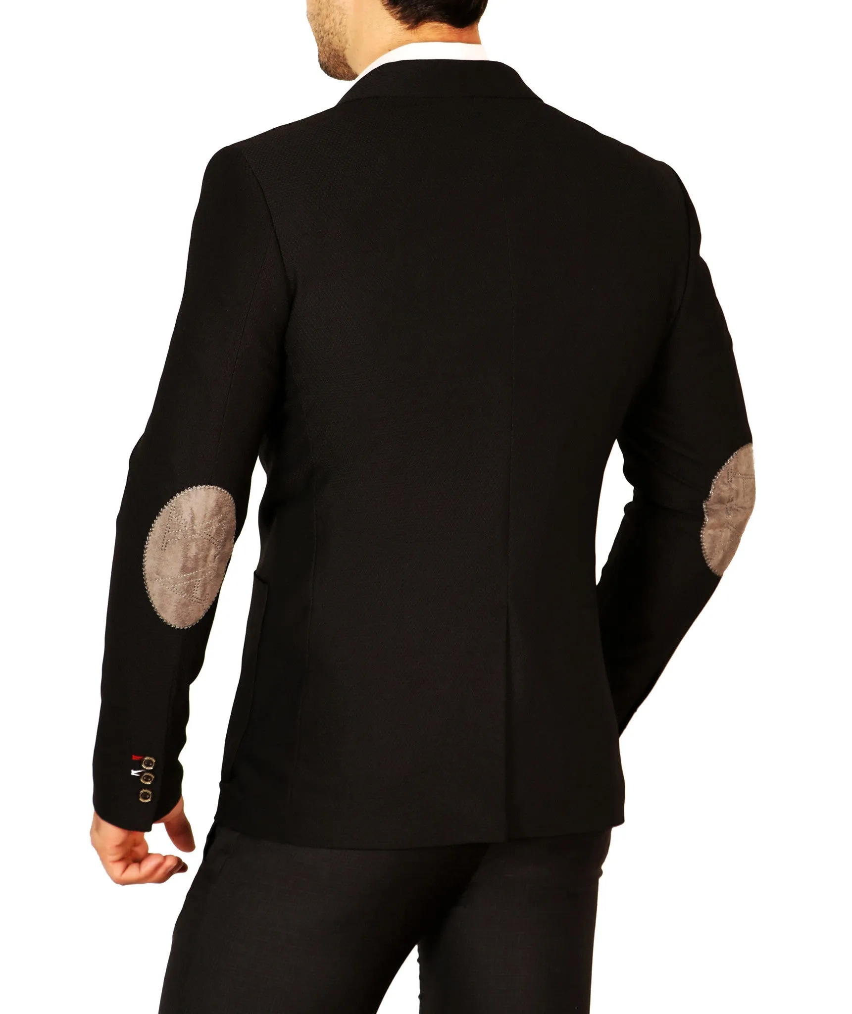 Notch Lapel Single Button Fitted Blazer