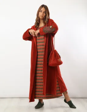 Patterned jacquard dress