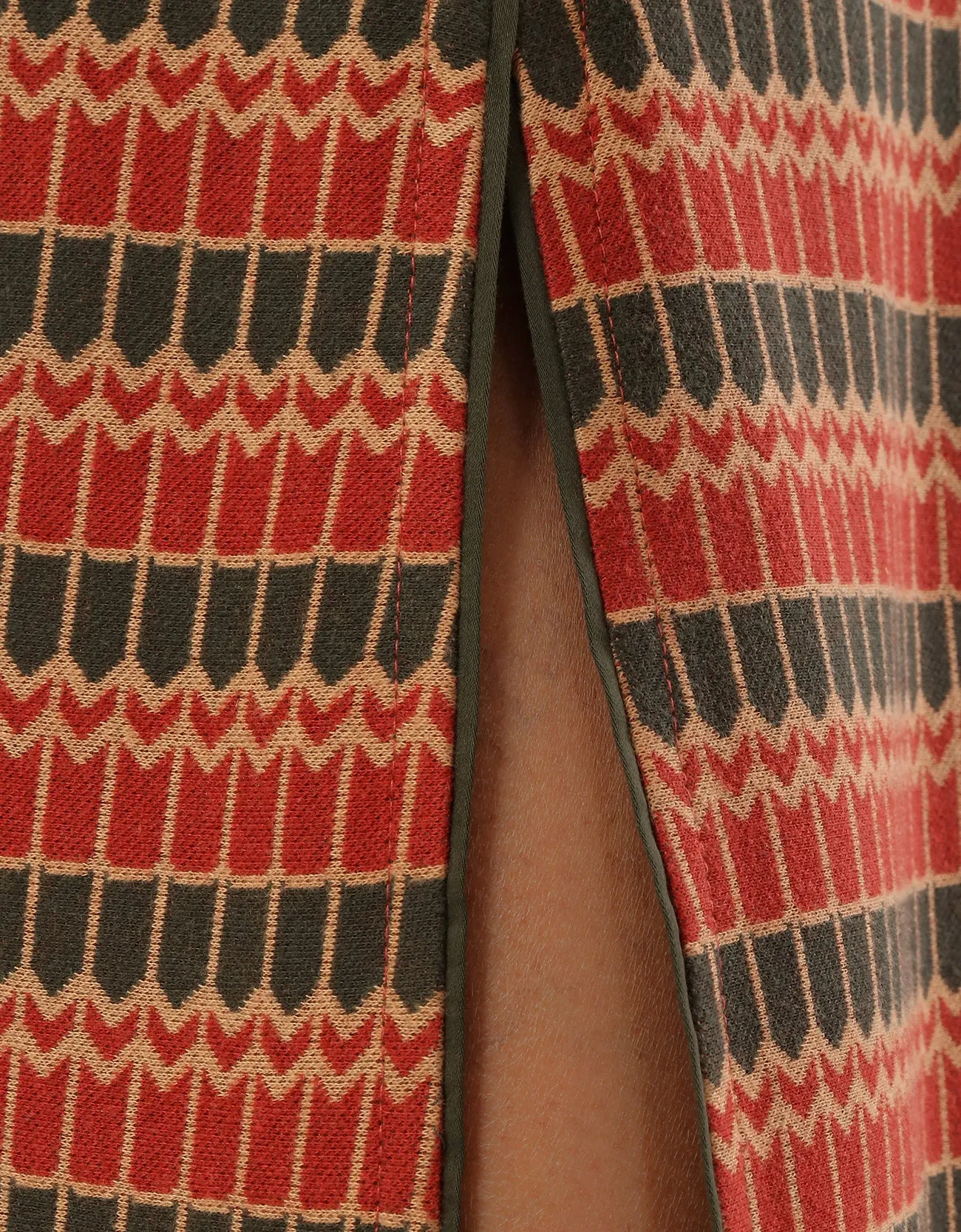 Patterned jacquard dress