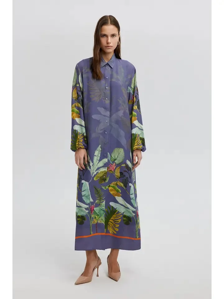 Patterned Shirt Dress By Touche Prive