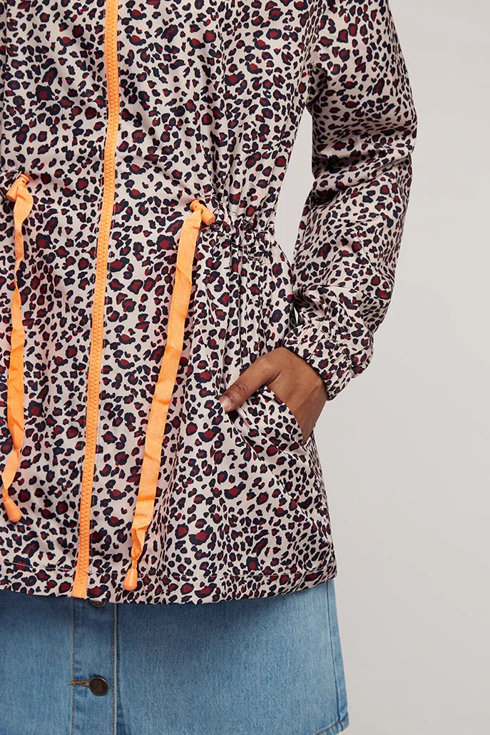 Poppets Leopard Print Rain Jacket