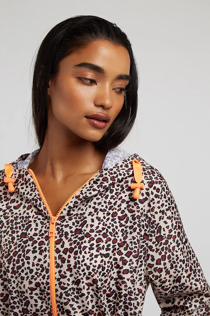 Poppets Leopard Print Rain Jacket