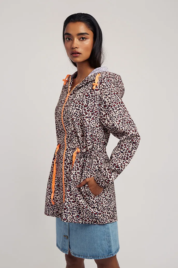 Poppets Leopard Print Rain Jacket