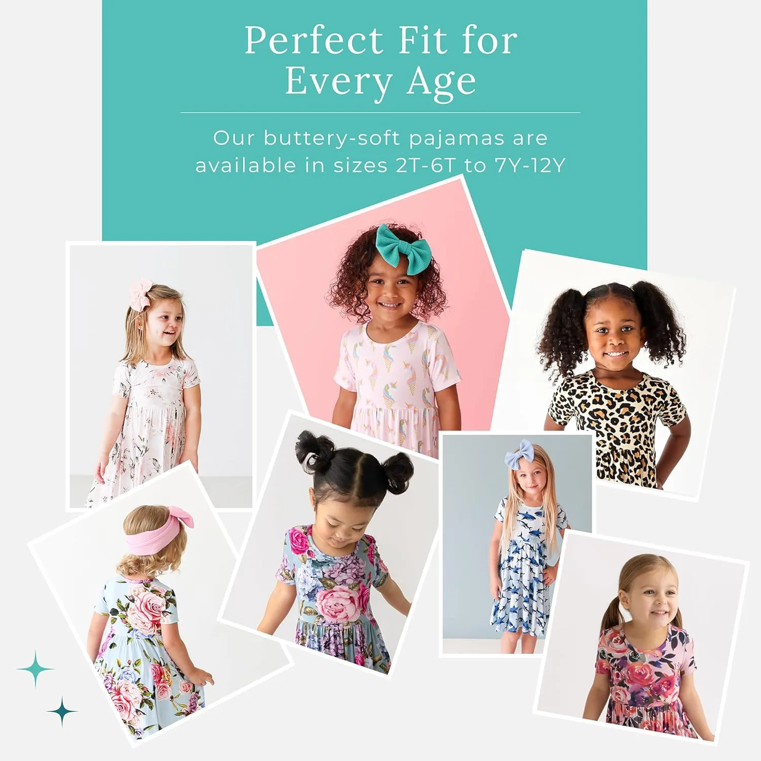 Posh Peanut Little Girls Dresses - Ruffled Toddler Twirl Dress & Summer Clothes for Girls Made with Viscose from Bamboo