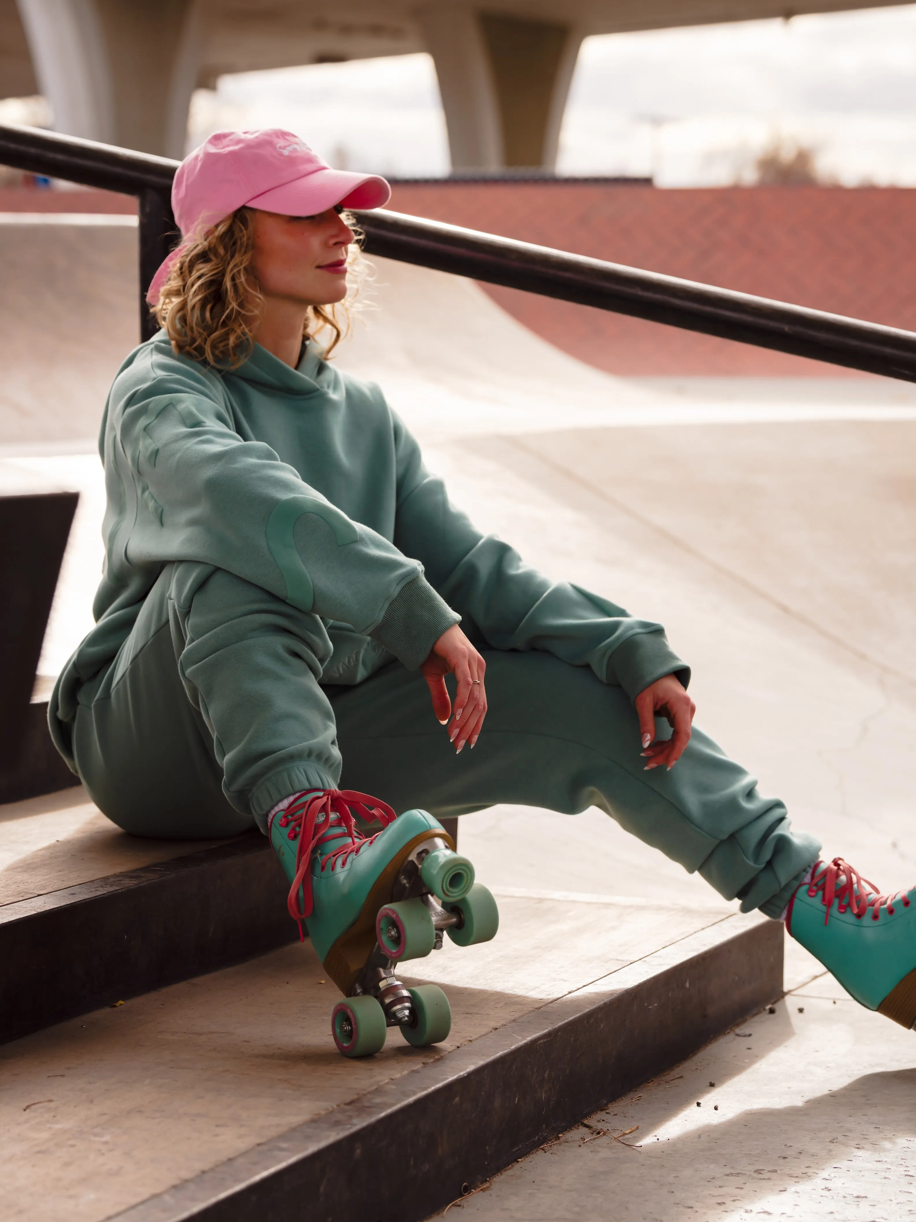 Preorder: Baddies Plush Sweatpants - Mint Cream