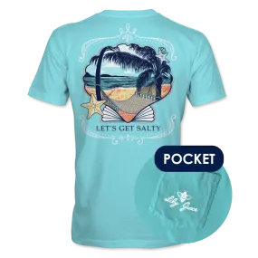 Seashell Scene Salty- Beach Scene T-Shirt