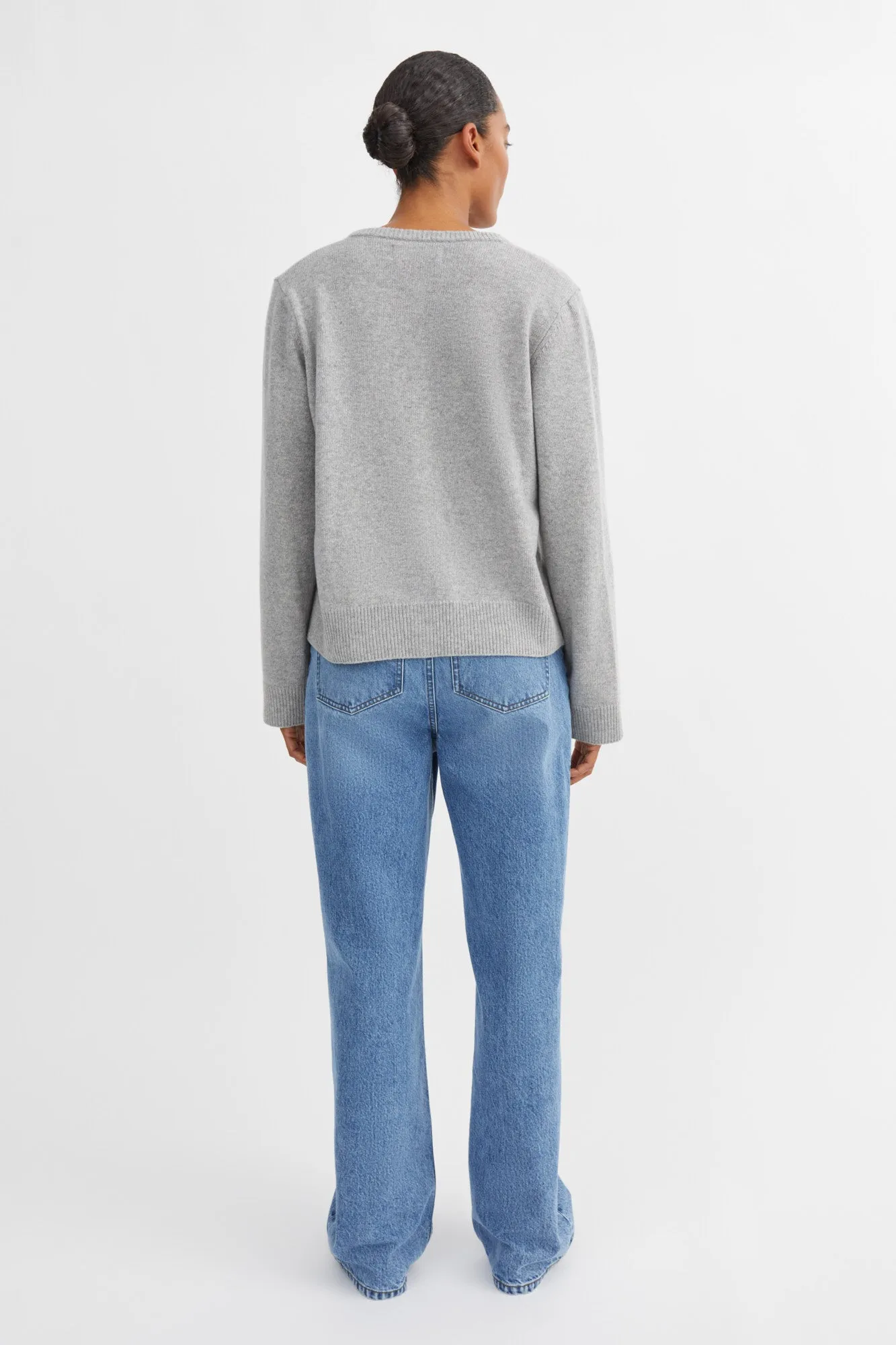 Senna cardigan - Light grey mélange